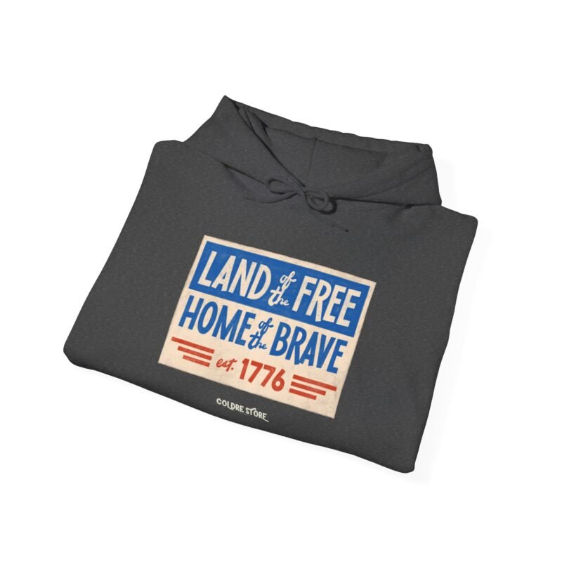 Patriotic Unisex Hoodie - LAND OF FREE, HOME OF BRAVE Est. 1776 - Image 28