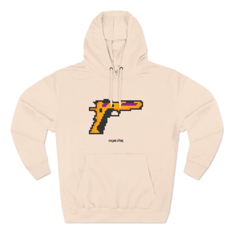 Retro Gamer Three-Panel Fleece Hoodie - Pixel Art Design - Image 17