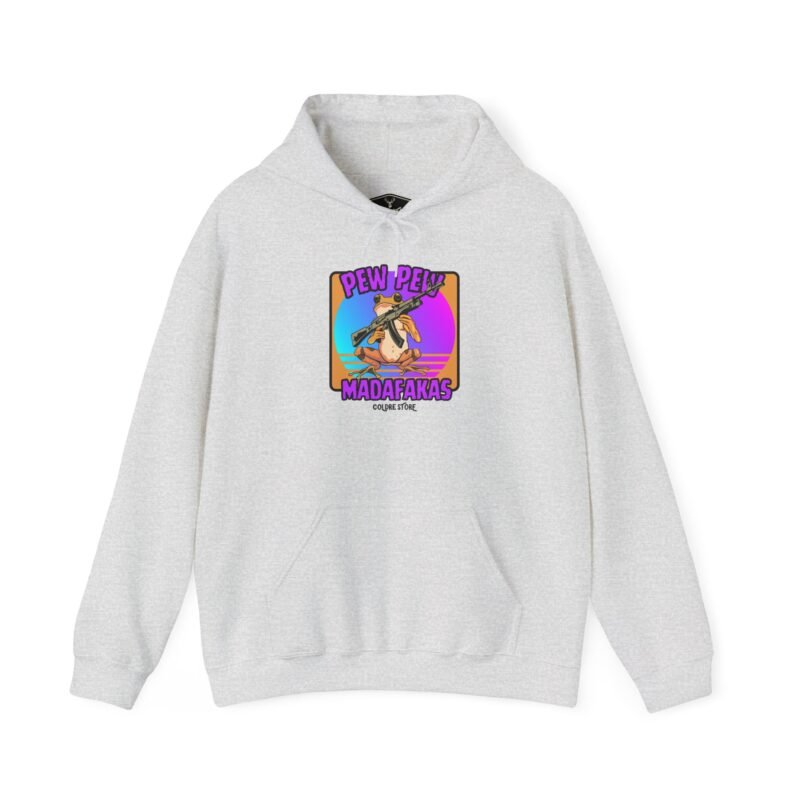 Pew Pew Madafakas Unisex Hooded Sweatshirt - Fun and Casual Streetwear - Image 10