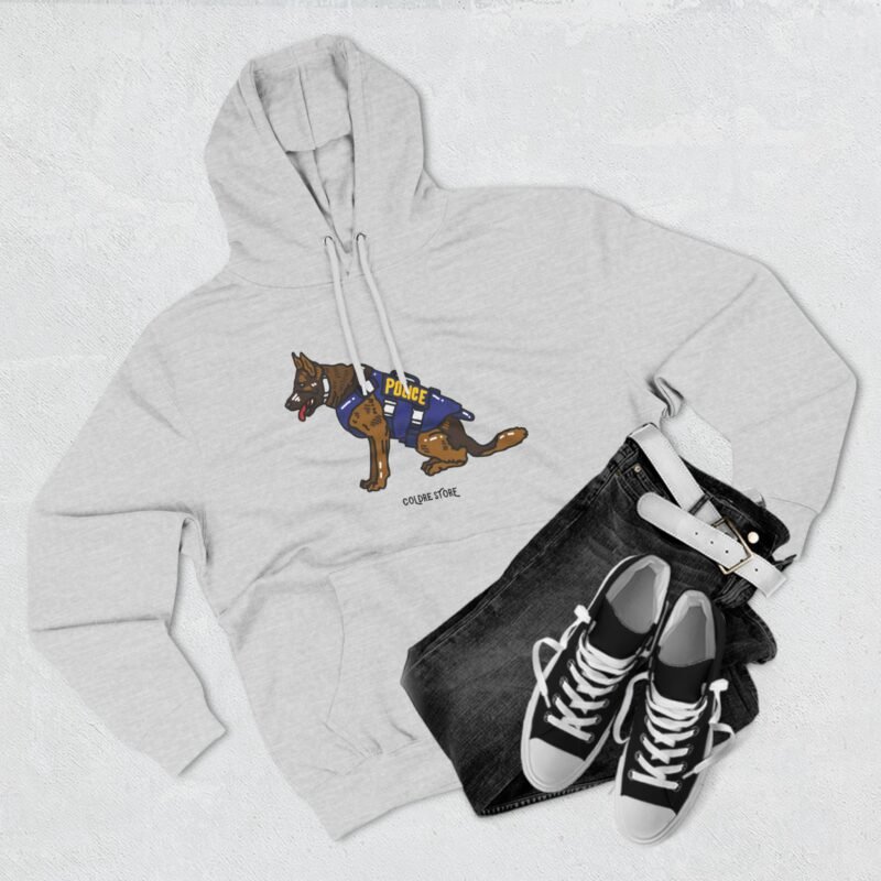 Funny Police Dog Hoodie - Cozy Fleece with Cute Canine Design - Image 11