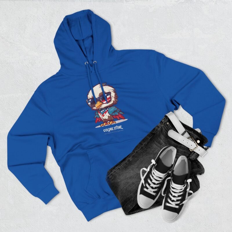 Patriotic Eagle Fleece Hoodie - Fun USA Graphic Sweatshirt - Image 19