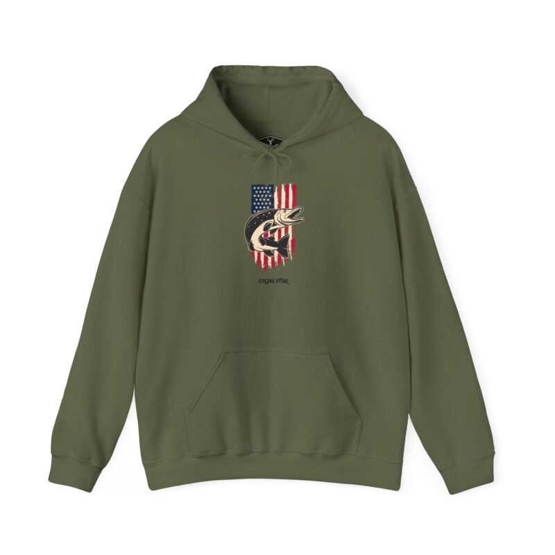 Patriotic Fishman Unisex Hoodie - Image 25