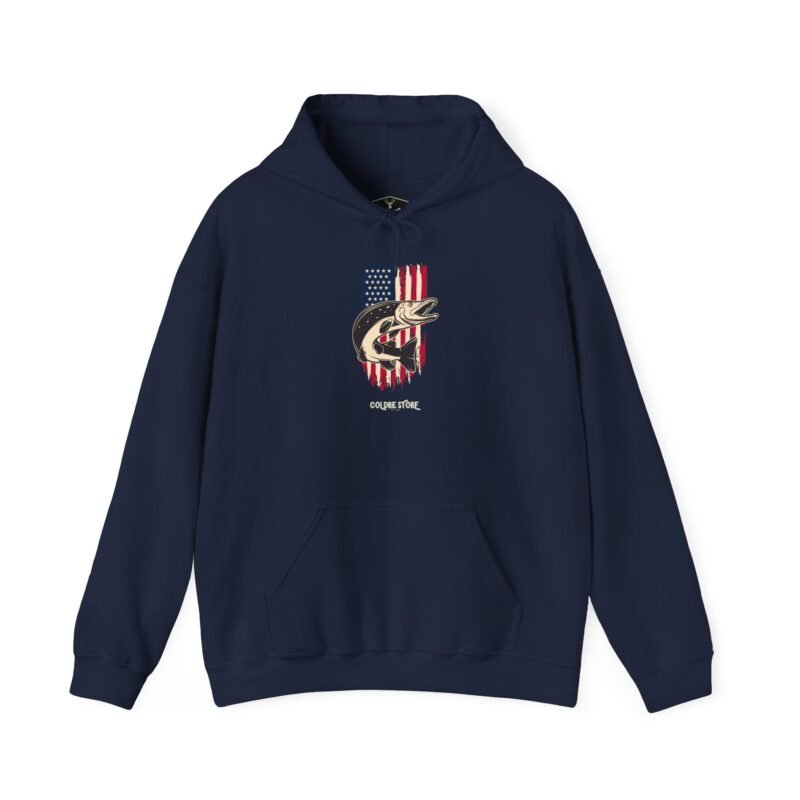 Patriotic Fishman Unisex Hoodie - Image 41