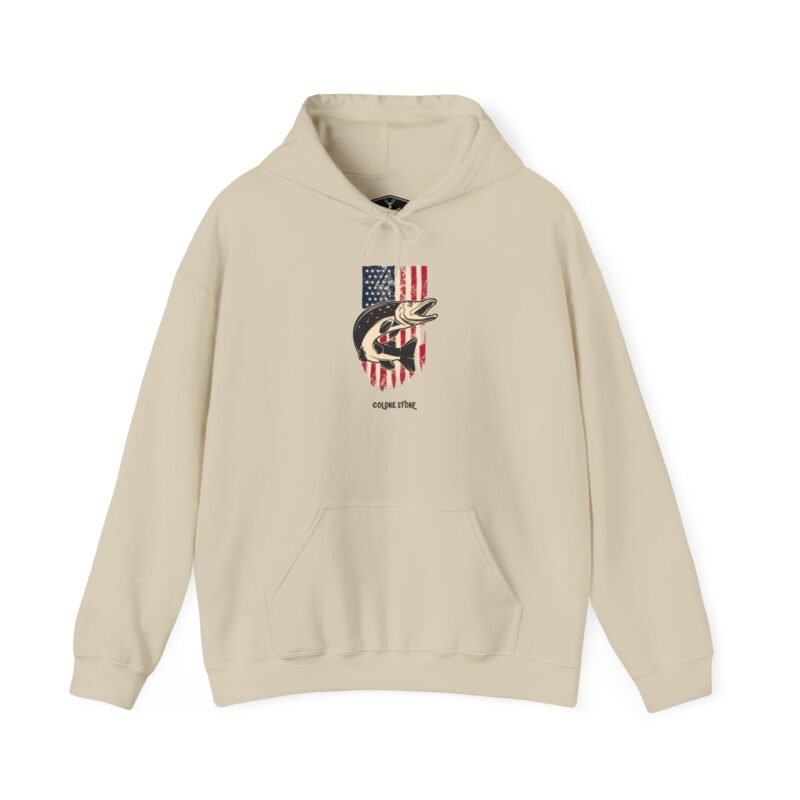 Patriotic Fishman Unisex Hoodie - Image 13