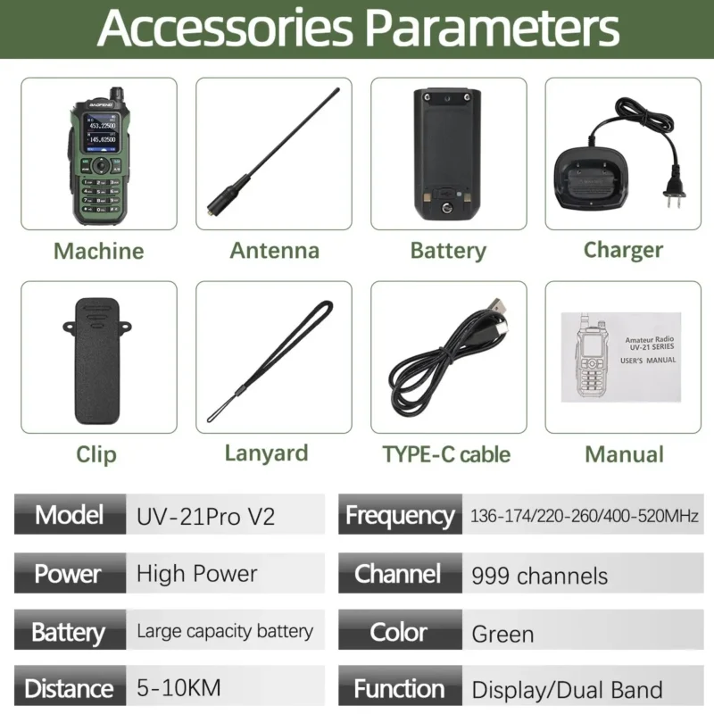 UV-21 PRO Walkie Talkie - Image 7