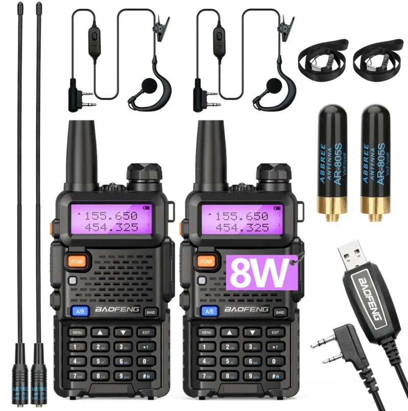 8W Dual Band Walkie Talkie
