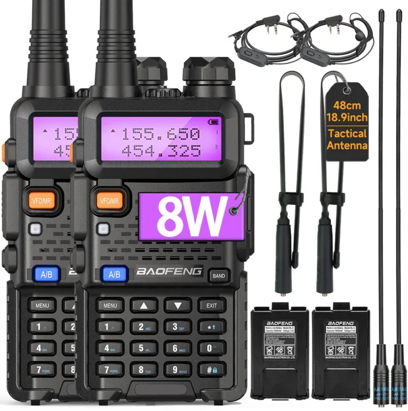 8W Dual Band Walkie Talkie - Image 9