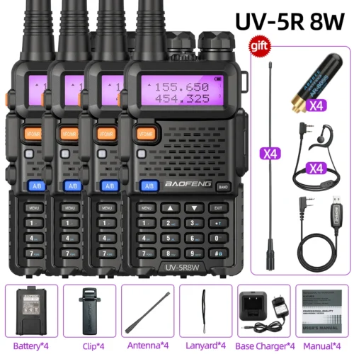 8W Dual Band Walkie Talkie
