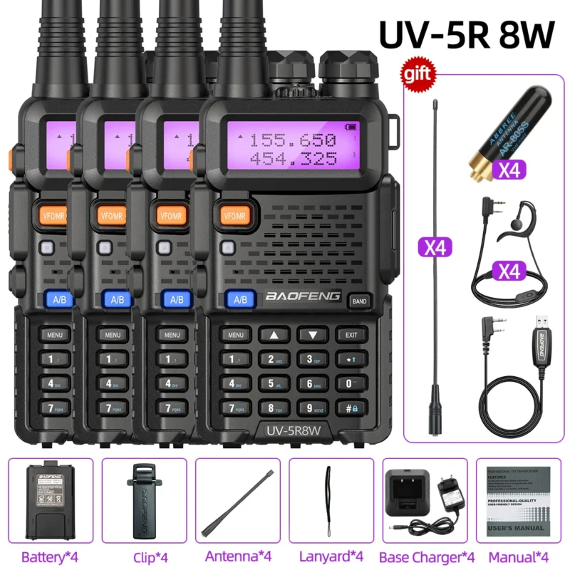 8W Dual Band Walkie Talkie - Image 8