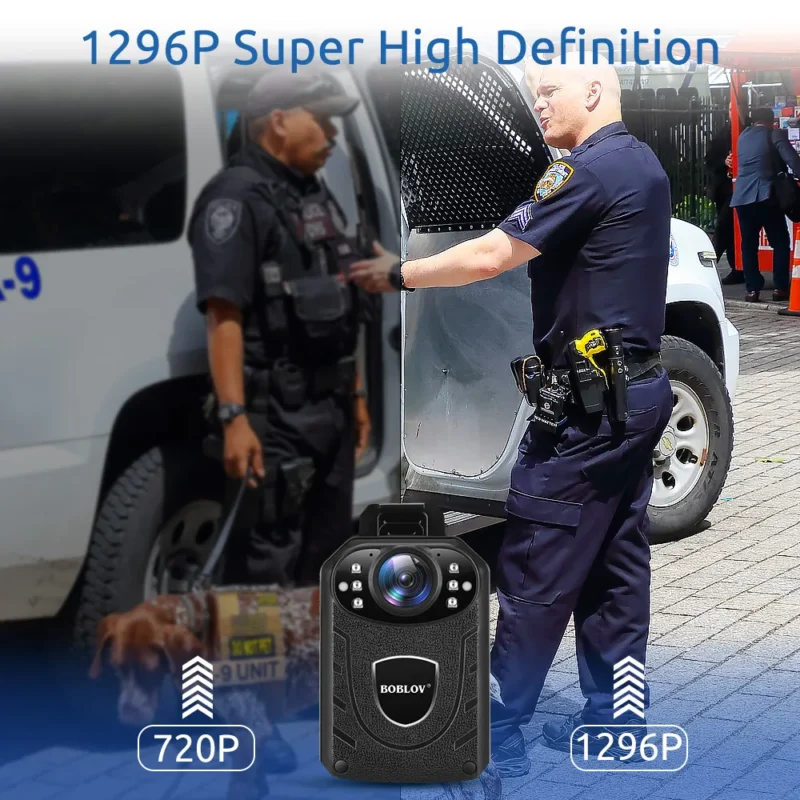 Boblov KJ21 Body Worn Mini Camera Police HD 1296P DVR Video Recorder Security Cam 170 Degree IR Night Vision Mini Camcorders - Image 5