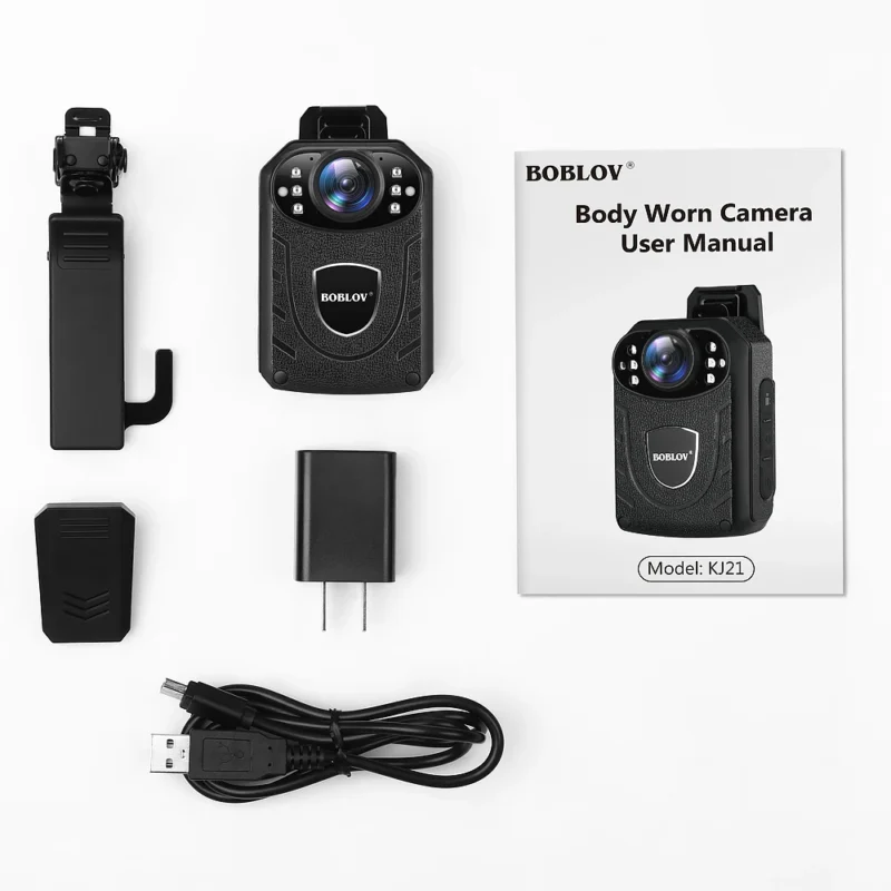 Boblov KJ21 Body Worn Mini Camera Police HD 1296P DVR Video Recorder Security Cam 170 Degree IR Night Vision Mini Camcorders - Image 6