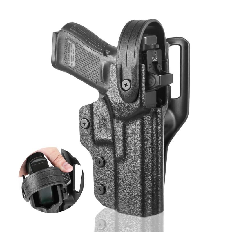 Glock 17/19 Gen 3-5, Glock 19x/44/45, Glock 22/23/31/32 Gen 3-4 Level 2 Duty Kydex Holster