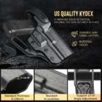 Glock 17/19 Gen 3-5, Glock 19x/44/45, Glock 22/23/31/32 Gen 3-4 Level 2 Duty Kydex Holster