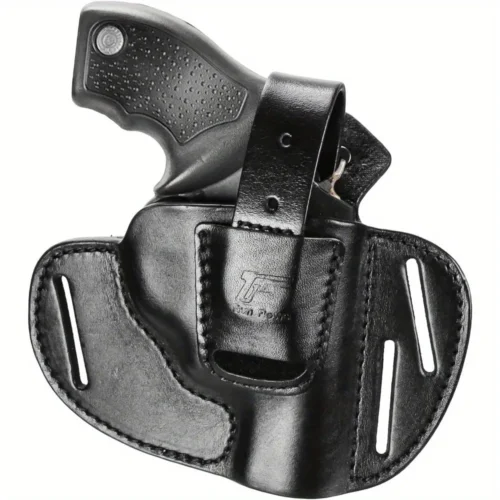 Handmade Leather OWB Holster | for S&W J Frame, 38 Special Revolvers Rug LCR, S&W 442/ 642, Taurus, Charter, and Other 38 Special Snub Nose Revolvers up to 2.25"