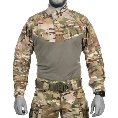 Combat Tactical Shirt Mens Long Sleeve Camouflage Uniform Tops Army Training Hunting Clothing Outdoor Sports Hiking Shirt