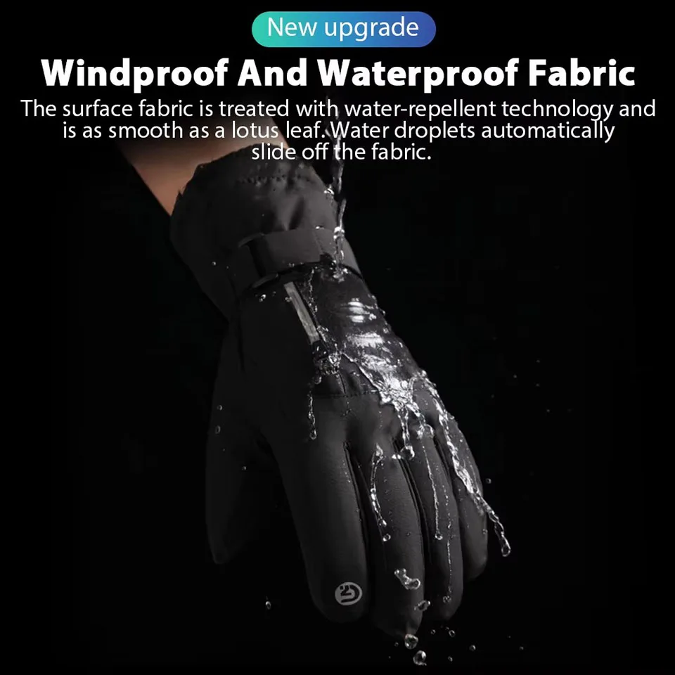 Waterproof & Windproof -30°F Winter Gloves for Men/Women, 3M Thinsulate Thermal Gloves Touch Screen Warm Gloves for Skiing,Cycling,Motorcycle,Running - Image 5