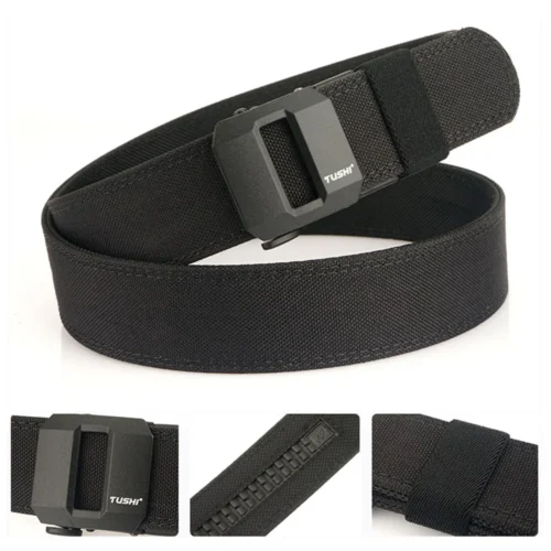 Military Tactical Ratchet Belt Metal Automatic Buckle