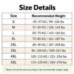 Fleece Work Cargo Pants US size chart with waist, hip and length measurements from S to XXXL